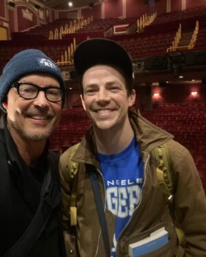 Tom Cavanagh Instagram - 🎵”We go together….🎵” 💛⚡️❤️

A joy to see @grantgust finally play a good guy. 

#W4E a stupendous spectacle and GG is tremendous in it, go see him and this  crazy talented Broadway troupe! 🎭 

@w4emusical 
 🌹 🐘
📷: @photo_mocavanagh