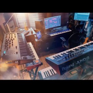 Tom Holkenborg Instagram - Very cool #SeeMyStudio submission from @m.r.k.music! Clever use of sound and visual, looks like a fun room! Keep sending your studios in using the hashtag!