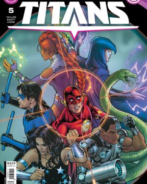 Tom Taylor Instagram - Titans ##5 is out today! @nicolascottart and @annettekwok take the Titans from Borneo to Mars! 
#Titans #DCComics #Nightwing #Starfire #Raven #BeastBoy #Cyborg #Flash #DonnaTroy