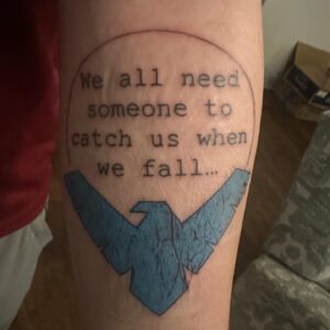 Tom Taylor Instagram - Always an honor to see my words made permanent like this. 
#Nightwing #dccomics #comics