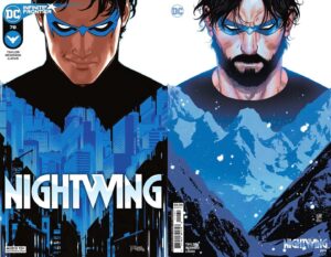 Tom Taylor Instagram - How it started /  How it’s going
Now nominated for eleven Eisner Awards in three years (winning two), this is the beginning of the end. 
Nightwing #114 is out now. 
Covers by @bruno_redondo_f and @daniel_sampere_art. 
#Nightwing #Batgirl #Oracle #DCComics #Batman