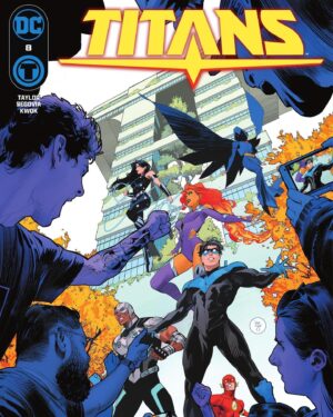 Tom Taylor Instagram - The Dark Winged Queen. 
Our next epic begins in #Titans #8! Out now. 
Illustrated by the awesome @stephensegovia! 
And another great @Danmora_c cover. 
#Titans #Trigon #Raven #BeastBoy #nightwing #dccomics #comics #dc #cyborg #donnatroy #starfire #flash
