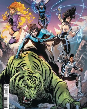 Tom Taylor Instagram - Titans #11 is out today! 
Don’t miss the debut of Vanadia and the rise of the Dark-Winged Queen! 
#Nightwing #Cyborg #Raven #BeastBoy #starfire #donnatroy #dccomics #dc