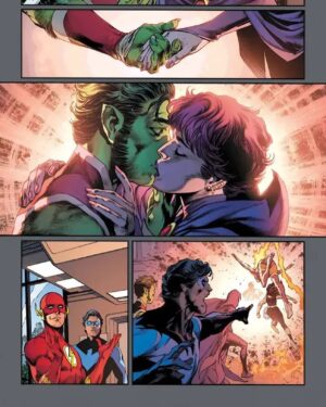 Tom Taylor Instagram - Batman and beasts. Love and leviathans. 
Beast Boy nightmare fuel. 
Today is the final order cutoff for #TitansBeastWorld.
If you're a fan of any of my DC elseworlds, like DCeased, Injustice or Dark Knights of Steel, do not miss this event. DC let me inflict some pain in continuity. 😈
Have a sneak peek at some @ivanreisart, @koimando and @comicbrad wonders. 
#Titans #Nightwing #Starfire #BeastBoy #Raven #DonnaTroy #Cyborg #Flash #Batman #Superman #DCComics