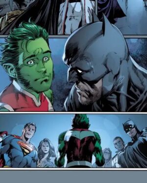 Tom Taylor Instagram - Batman and beasts. Love and leviathans. 
Beast Boy nightmare fuel. 
Today is the final order cutoff for #TitansBeastWorld.
If you're a fan of any of my DC elseworlds, like DCeased, Injustice or Dark Knights of Steel, do not miss this event. DC let me inflict some pain in continuity. 😈
Have a sneak peek at some @ivanreisart, @koimando and @comicbrad wonders. 
#Titans #Nightwing #Starfire #BeastBoy #Raven #DonnaTroy #Cyborg #Flash #Batman #Superman #DCComics