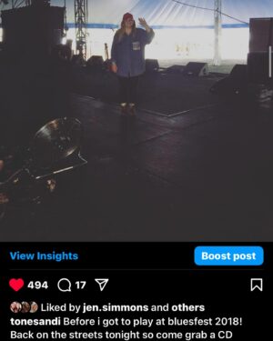 Toni Watson Instagram - When I was a busker I entered into the @bluesfestbusking where the winners got  to play @bluesfestbyronbay. It was truly the first festival I ever played and I carried my broken keyboards and loopers  through the rain, I was setting up when a stage hand asked if I needed help I thought "what that's not a thing, people never helped me before", I proceeded to set it up myself and After a 30 minute set with 10 of my girls front row (only row) we enjoyed the festival that we could never afford otherwise. I saw @ragnboneman  who was a true highlight for me and I knew it wouldn't be the last time I played here.  Now 7 years later I am one of the headliners and @ragnboneman  is also coming back to play this same festival. I won't speak much on it being "the last blues fest ever" because I truely hope it's not but just incase it is.. we are going BIG! 
Swipe for baby tones 2018  bluesfest post.