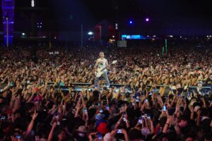 Tony Kanal Instagram - Still floating from two incredible weekends in the desert. Coachella was more moving than anything I could have ever imagined. 

Thank you to all the ND fans for your continued love and support through all these years.

Thank you to everyone who came to check us out for the first time.

Thank you to our crew and team that made this all happen so beautifully.

Thank you to my band, my family and my friends for the inspiration. Love you always. Can't wait to do it again. 

And thank you to @steveerle for capturing these photos of me in my happy place 

🏁❤️💛💚🏁