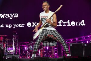 Tony Kanal Instagram - Still floating from two incredible weekends in the desert. Coachella was more moving than anything I could have ever imagined. 

Thank you to all the ND fans for your continued love and support through all these years.

Thank you to everyone who came to check us out for the first time.

Thank you to our crew and team that made this all happen so beautifully.

Thank you to my band, my family and my friends for the inspiration. Love you always. Can't wait to do it again. 

And thank you to @steveerle for capturing these photos of me in my happy place 

🏁❤️💛💚🏁