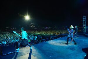 Tony Kanal Instagram - Still floating from two incredible weekends in the desert. Coachella was more moving than anything I could have ever imagined. 

Thank you to all the ND fans for your continued love and support through all these years.

Thank you to everyone who came to check us out for the first time.

Thank you to our crew and team that made this all happen so beautifully.

Thank you to my band, my family and my friends for the inspiration. Love you always. Can't wait to do it again. 

And thank you to @steveerle for capturing these photos of me in my happy place 

🏁❤️💛💚🏁