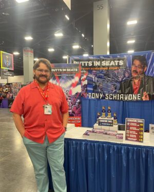 Tony Schiavone Instagram - Be sure to stop by and get your copy of “Butts In Seats” and meet @tonyschiavone24 at #Supercon at the Miami Beach Convention Center today and tomorrow (7/9 and 7/10)