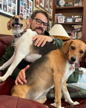 Tony Schiavone Instagram - My two sweet girls! #loveyourdogs