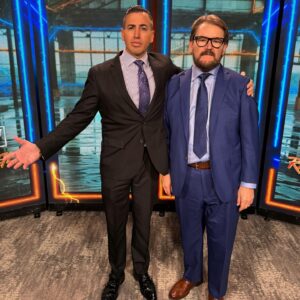 Tony Schiavone Instagram - Arugula? It’s a vegetable. #AEWDynamite is LIVE on TBS 8/7PM from @prucenter in Newark NJ! @tonyschiavone24 @aew @aewontv @hockerty_official #MyBlueHeaven