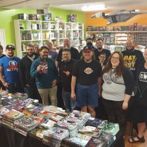 Tony Schiavone Instagram - I got to spend the weekend at Packrat Comics @packratcomics in Hilliard Ohio, suburb of Columbus.  We had a Private signing of Butts and Seats, photo op, dinner and Q&A. I had a wonderful time meeting everyone.