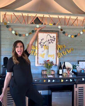 Torrey DeVitto Instagram - This weekend I got to celebrate my upcoming wedding with my best friends and sisters glamping at the beautiful @camparamoni . It was a weekend I will never ever forget. It was a weekend filled with love, joy, laughter, amazing conversation and deep connections. The time everyone took to make this weekend so perfect has left me speechless (even if I had to waddle my way through every activity). ❤️❤️❤️ #camparamoni