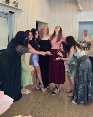 Torrey DeVitto Instagram - From Ireland to baby showers and everything in between, including Jared reading ‘Scary Stories to Tell in the Dark’ to our baby girl. 🤍🤍🤍