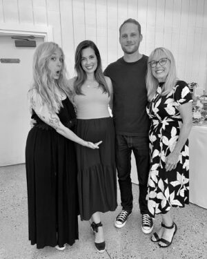 Torrey DeVitto Instagram - From Ireland to baby showers and everything in between, including Jared reading ‘Scary Stories to Tell in the Dark’ to our baby girl. 🤍🤍🤍