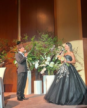 Toshifumi Fujimoto Instagram - 士門くんみちょぱ結婚おめでとう㊗️
ええ結婚式やったなぁ

人生初の乾杯の挨拶やらせてもらってめっちゃ緊張したー

お二人さんいつまでもお幸せに！

テルマもおめでと！