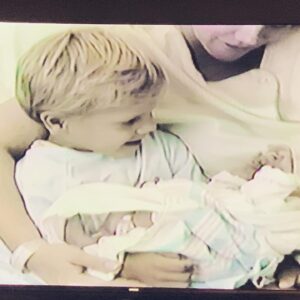 Trevor Duke-Moretz Instagram - My brother Brandon meeting me for the first time.