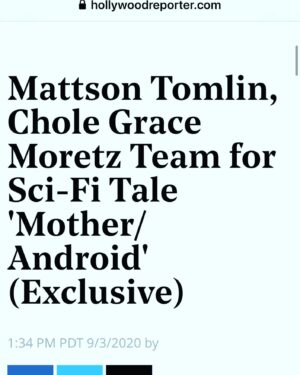 Trevor Duke-Moretz Instagram - Excited to announce this one and get back to work next month. Beautiful script with a story that must be told.