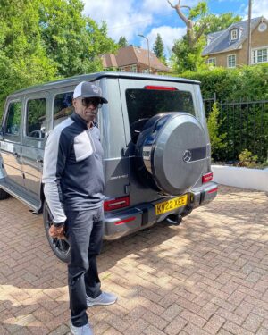 Trevor Nelson Instagram - Got chauffeured in this beast to my annual golf day. I drive electric,calm and quiet compared to this monster.