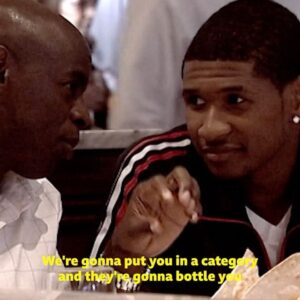 Trevor Nelson Instagram - In honor #BlackHistoryMonth, @djtrevornelson celebrates U-S-H-E-R @usher. From interviewing him at The Lowdown back in 2003 to his live performance at the BBC Live Lounge, Usher has continued to prove why he’s more than just an artist… he’s a icon 🙏🏾🖤

📻 Catch Trevor Nelson | Sunday’s 11am
🎧 Listen back on @bbcsounds