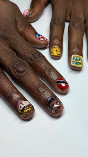 Trinidad James Instagram - My Favorite Nail Artist in the World Right Now is @by.kimberlythu . 💅🏿🔥🔥🔥🔥🔥🕺🏿#DAD 

Which Finger is Your Favorite ? Comment 👇🏿 👇🏿👇🏿👇🏿