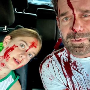 Tuc Watkins Instagram - That time an “overly-confident painter on the Hollywood sign,” a “pirate jester,” and a “cheerleader who fell from the pyramid” all ran into each other on  H👻LL🎃WEEN.