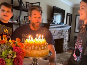 Tuc Watkins Instagram - Beyond age twenty-one, birthdays tend to obey the “Law of Diminishing Returns.” [Record scratch⚡️] YESTERDAY WAS A GODDAMN BALL! My kids repeatedly beat me  at CLUE🔍, but I kicked their asses at SORRY! ♟️and then we ate an 🍊🎂! Thanks to everyone near and far who sent me a thought, dialed me up, and made my birthday so much flippin’ fun! Especially Catchen, Curtis, Andrew, Jane, Dianne and Vince who showed me so much 
🧡🤗🧡! 
Also…
The reason we always see so many “You’re so old” birthday cards on the shelves is because NO ONE is BUYING them. They just sit there unpurchased because they’re akin to insulting someone as they navigate a minefield. Do better, #GreetingCardCompanies! 😝