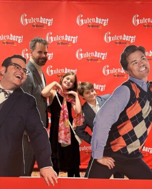 Tuc Watkins Instagram - “Gutenberg! The (best) Musical (ever)!” opens on Broadway! And “I ❤️ Radio” with Liz Warner!