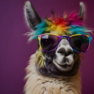 Tuc Watkins Instagram - We cannot confirm that these llamas are gay, but they seem awfully proud of themselves. So probably. 🏳️‍🌈PRIDE/2024🏳️‍🌈