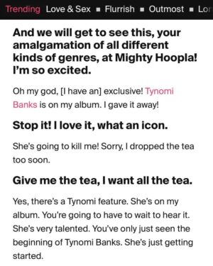 Tynomi Banks Instagram - Surprise surprissssseeeee🎶🎵🎶🎵
This just blew my mind. Thank you! Thank you so much for our friendship, your ambition, your passion has inspired me so much over the years. I cannot begin to describe how giving and genuine you are. It is an honour to work with you and to be in your creative presence. I have so much love. Thank you again. @nellyfurtado
