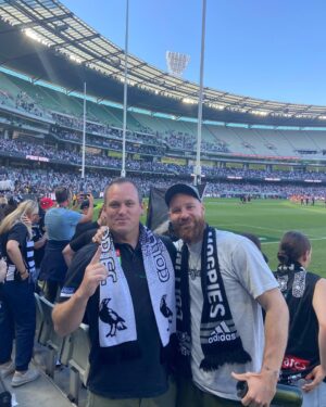 Tyson Lynch Instagram - Good win by the Black And White army👏🏻 Thanks Wally. @collingwood_fc Top effort 2-0 Great start to the season woods👏🏻💪🏻