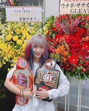 Unagi Sayaka Instagram - たくさんのお花
マブダチと師匠から🦖🔥

嬉しかった🥹🥹🥹

#ウナギサヤカ
#殿はご乱心1番金星