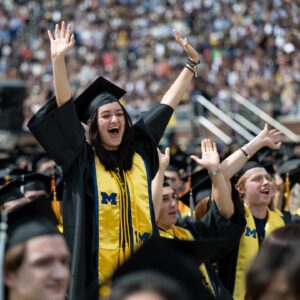 University of Michigan Instagram - All the emotions 🙌 #Victors2024 #MGoGrad