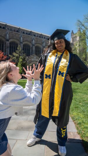 University of Michigan Instagram - Don’t cry because it’s over… smile because the Class of 2024 is graduating on Saturday! 😭 #MGoGrad #Victors2024