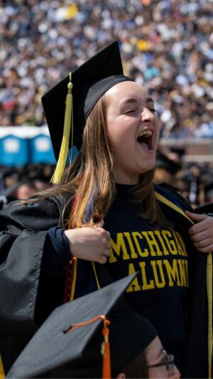 University of Michigan Instagram - Hearing what our newest @MichiganAlumni will be doing after graduation has us in our feelings! 🥹 #MGoGrad #Victors2024