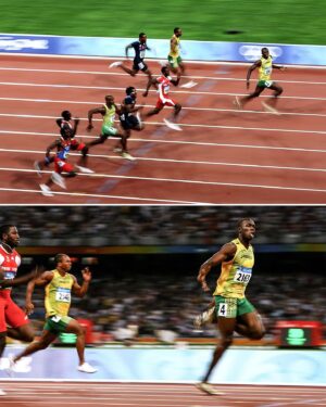 Usain Bolt Instagram - The gap between Usain Bolt and the field when he set the 100m World Record in Beijing is incredible.

He even slowed down and started celebrating halfway down the track 😳