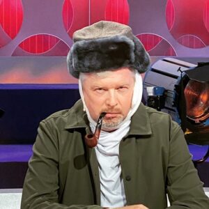 Valdis Pelšs Instagram - Сходил к Максиму Галкину в «Сегодня вечером», а он ждал Ван Гога. Пришлось подыграть.