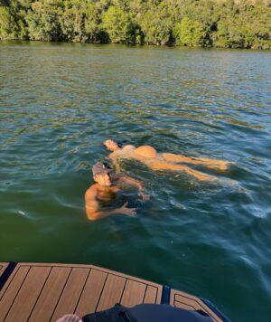 Valentine Thomas Instagram - 1. Red wine once in a while never hurt anyone 
2. Poppin 
3. Mom & sis patiently waiting for baby girl 👧 
4. Hubby swimming with whale in Lake Austin
5. I’m always reading a cookbook. 
6. Serious chat 
7. Yeah yeah last one 
8. The sausage always wins 
9. Austin fam ❤️
10. Got a stroller for Teddy (the baby can walk)