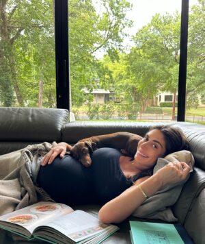 Valentine Thomas Instagram - 1. Red wine once in a while never hurt anyone 
2. Poppin 
3. Mom & sis patiently waiting for baby girl 👧 
4. Hubby swimming with whale in Lake Austin
5. I’m always reading a cookbook. 
6. Serious chat 
7. Yeah yeah last one 
8. The sausage always wins 
9. Austin fam ❤️
10. Got a stroller for Teddy (the baby can walk)