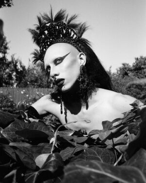 Vander von Odd Instagram - Today marks 3 years of Alexi making me look and feel like the only Queen. I love you so much @frodogaggins 🖤🖤🖤

Shot by @frodogaggins on @yashica.official T4 Super on @kodak Portra 400 Black and White Film 🖤

Hair, gloves, and choker by me. Dress is vintage Mike Benet with some minor alterations.