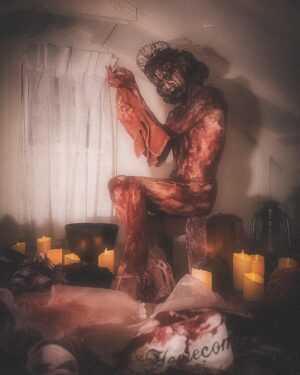 Vander von Odd Instagram - “Mama, it was bad mama, they laughed at me. Mama, hold me, please hold me”.

Reimagining Carrie as a 1950’s Homecoming Queen 

Gown, petticoat, sash, and hair by me 
Costuming was dressed with @hauntedprops blood paint, body and face was done with @rogergeorgespfx Redrum drying blood.

Photos by my love @frodogaggins and edited by me