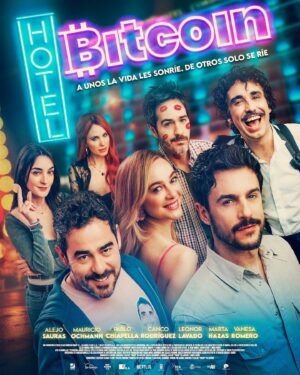 Vanesa Romero Instagram - Ya tenemos el cartel de mi nueva película 💰Hotel Bitcoin💰que se estrena en CINES el próximo 13 de septiembre 👏👏
Dirigida por Manuel Sanabria y Carlos ‘Pocho’ Villaverde. Protagonizada por Alejo Sauras, Pablo Chiapella, Canco Rodríguez, Mauricio Ochmann, Marta Hazas, Leonor Lavado una servidora. Completan el reparto, Jorge Bosch, Dani Muriel y Sergio Bezos.

#HotelBitcoinLaPelícula cuenta la historia de 4 amigos, 4000 bitcoins y 1 portátil. Entre fiesta, prestamistas, amor, locura y crimen, tendrán que proteger esa pasta hasta un lunes que parece no llegar, encerrados todo un fin de semana en un hotel. 🏨

¡COMIENZA LA CUENTA ATRÁS! 😎🤩