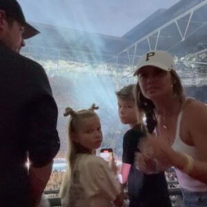 Vanessa Lachey Instagram - So many core memories were created. Thank You @taylorswift for this incredible night we all won’t forget. (Especially me & Brooklyn!) Watching my entire family light up and share our love of music and dancing for hours to you will forever be a favorite moment for me. These last two days in London have filled our cups! Lots of music, family & LOVE. Now… homeward bound. 🫶🏽
