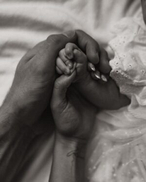 Vanessa Morgan Instagram - Kaia Autumn Skye 🪽 Born July 27th. Been enjoying all the baby snuggles these past 3 weeks with our angel. Beyond  Grateful 🫶🏽