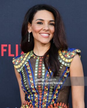 Vanessa Rubio Instagram - Bittersweet? Absolutely! 💛@cobrakaiseries S6 Part 1 Release 💛 Dress: @sebastiangunawanofficial @brooklynprla Jewelry: @martinkatzjewels Styling: @lindamedvenestyling Makeup: @reneeloizmakeup Hair: @stevenmasonlife thank you to my manager @nycstarfire 😘