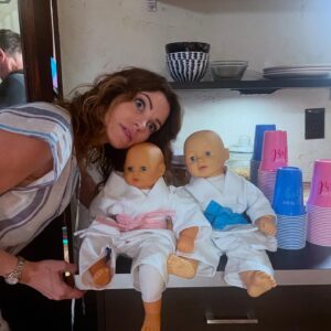 Vanessa Rubio Instagram - Cobra Kai babies! 💙🩷💖