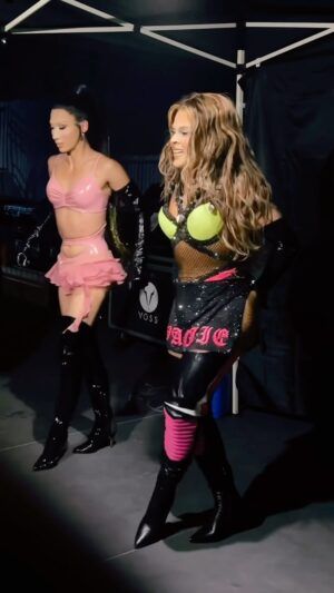 Vanessa Vanjie Mateo Instagram - backstage rehearsals @plastiquetiara @vanessavanjie and @filiplacina @rupaulsdragrace #allstarslive tour Tickets vossevents.com #vossevents