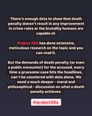 Varun Grover Instagram - Difficult topic. Seeking more clarity. As well as a quest for systemic, broader changes. 

Check out @project39a for some in-depth research.