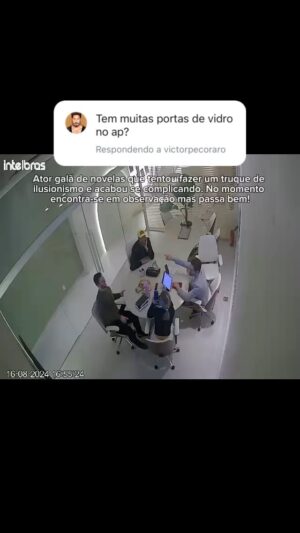 Victor Pecoraro Instagram - Ator galã de novelas que tentou fazer um truque de ilusionismo e acabou se complicando. No momento encontra-se em observação mas passa bem 🙏kkkkkk forças meu amigo @victorpecoraro 
Quanto ao apartamento portas e janelas terão sinalização de a proximidade para sua segurança 🤣🤣🤣🤣